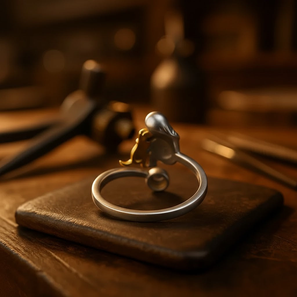 Lovely Hug Silver Ring