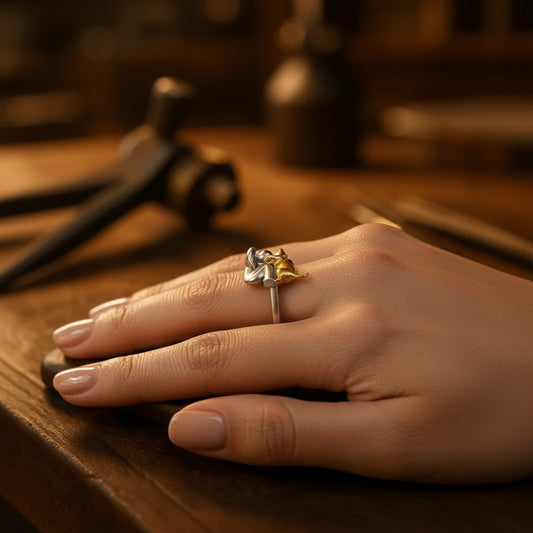 Lovely Hug Silver Ring